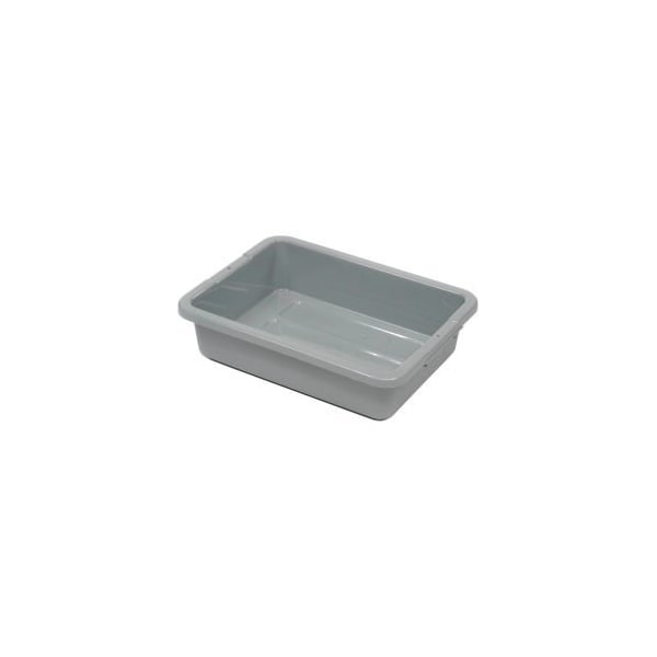Rubbermaid Commercial Rubbermaid Bus Utility Tote Box Without Lid, 20"L x 15"W x 5"H FG334992GRAY - main